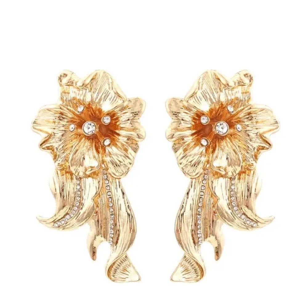 Vintage style flower earrings M132